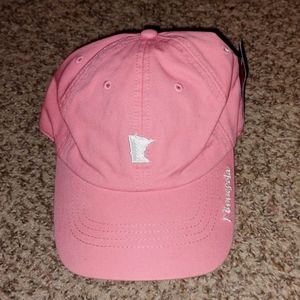 State of Mine Embroidered Strapback Peach Cap Hat OSFA NWT